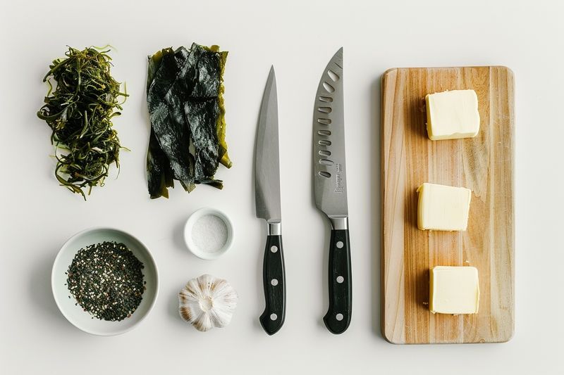 Préparation du beurre d'algues