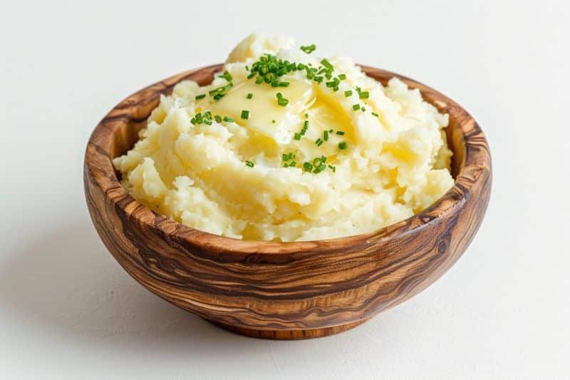 Préparation de l'écrasé de pommes de terre aux herbes