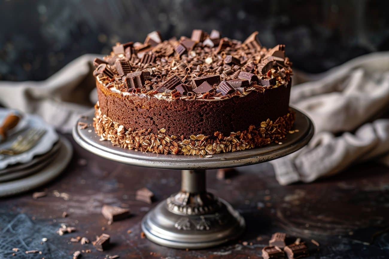 Gâteau avoine-chocolat : sans gluten et irrésistiblement fondant